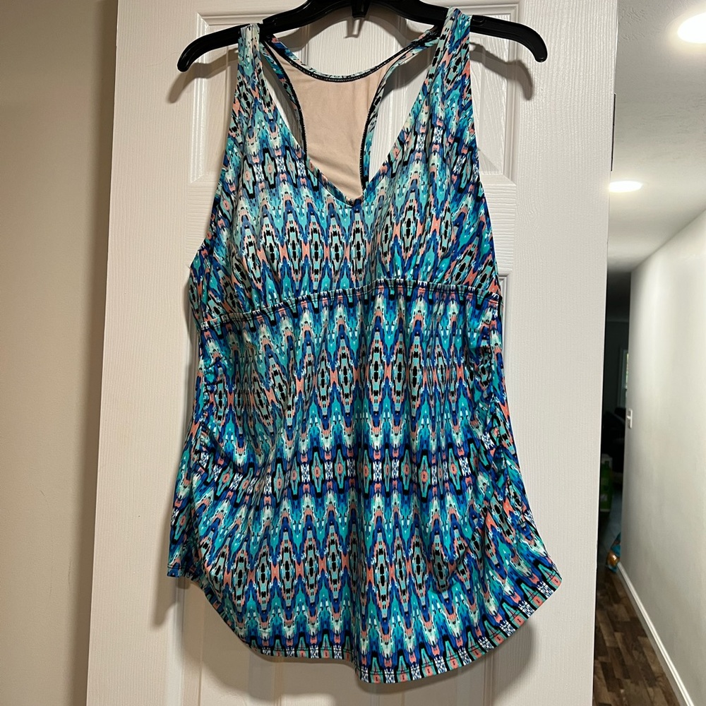 Plus swim top